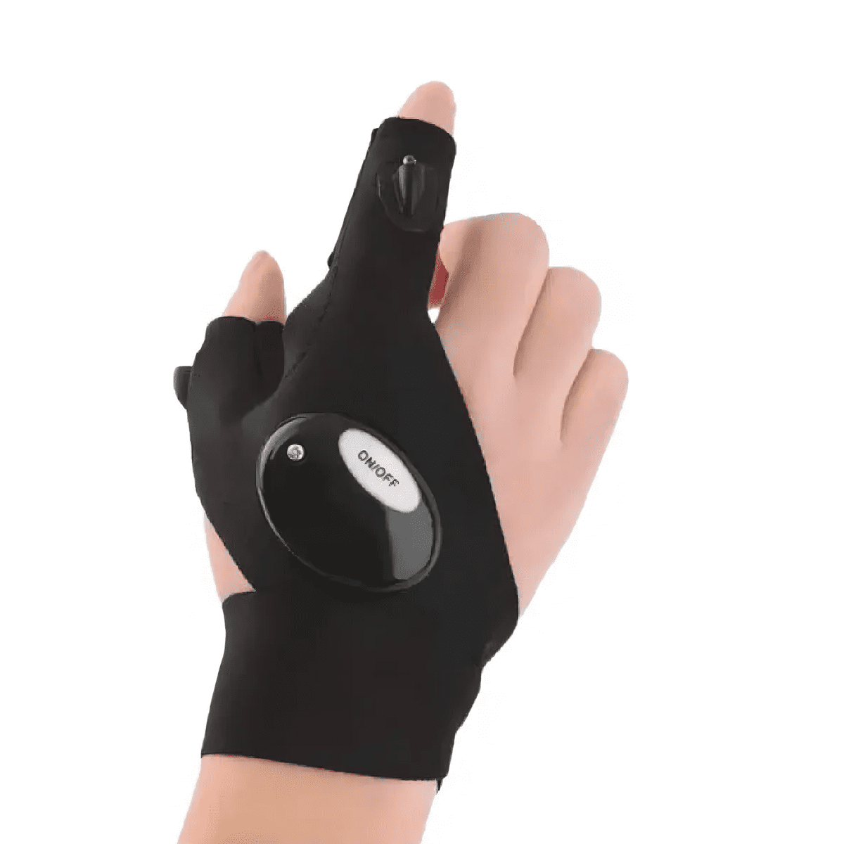 Genérico - Linterna Con Guante Con Luz Led Para Trabajo Zurich Linterna Negro Luz Blanco