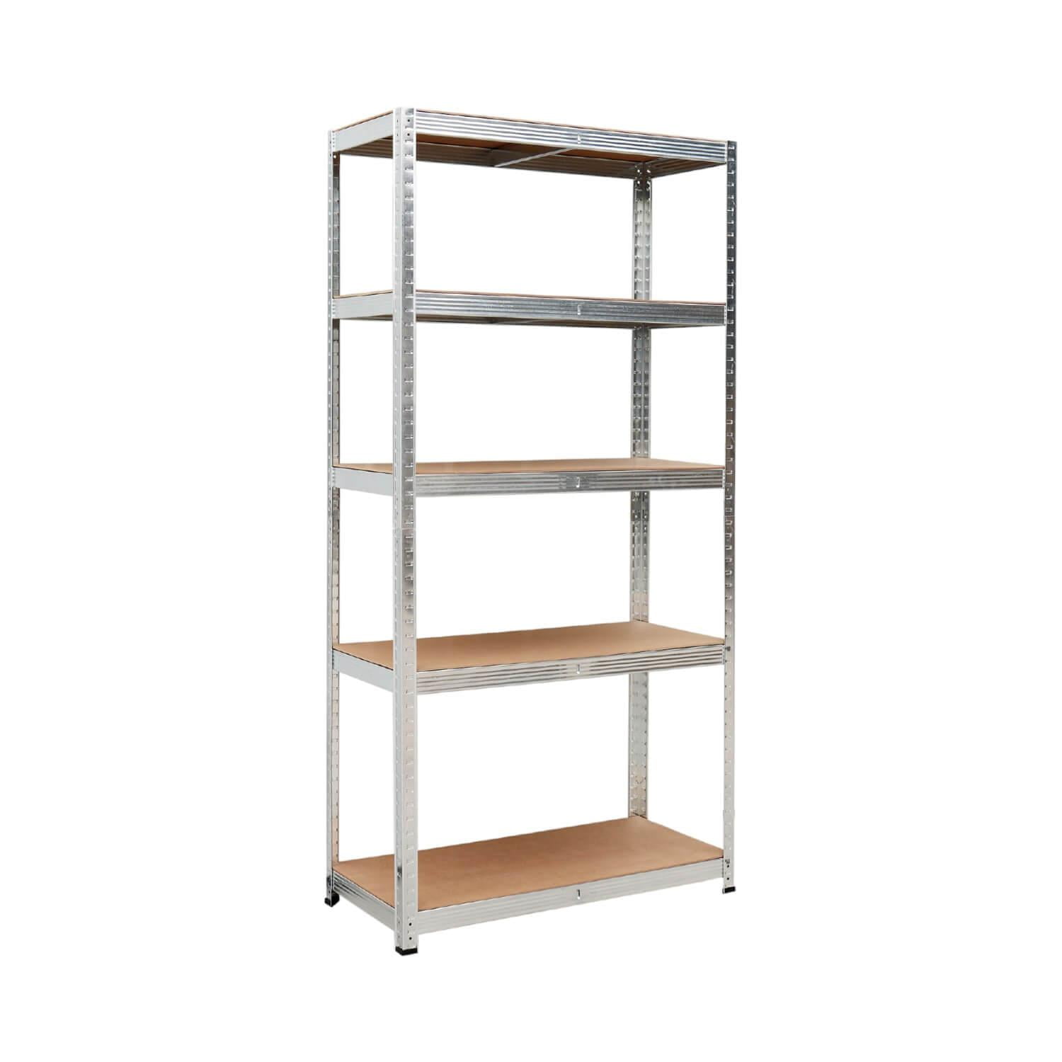 Estante Repisa Rack Metalico Acero 5 Niveles 90X40X180Cm Plateado Tamaño Único