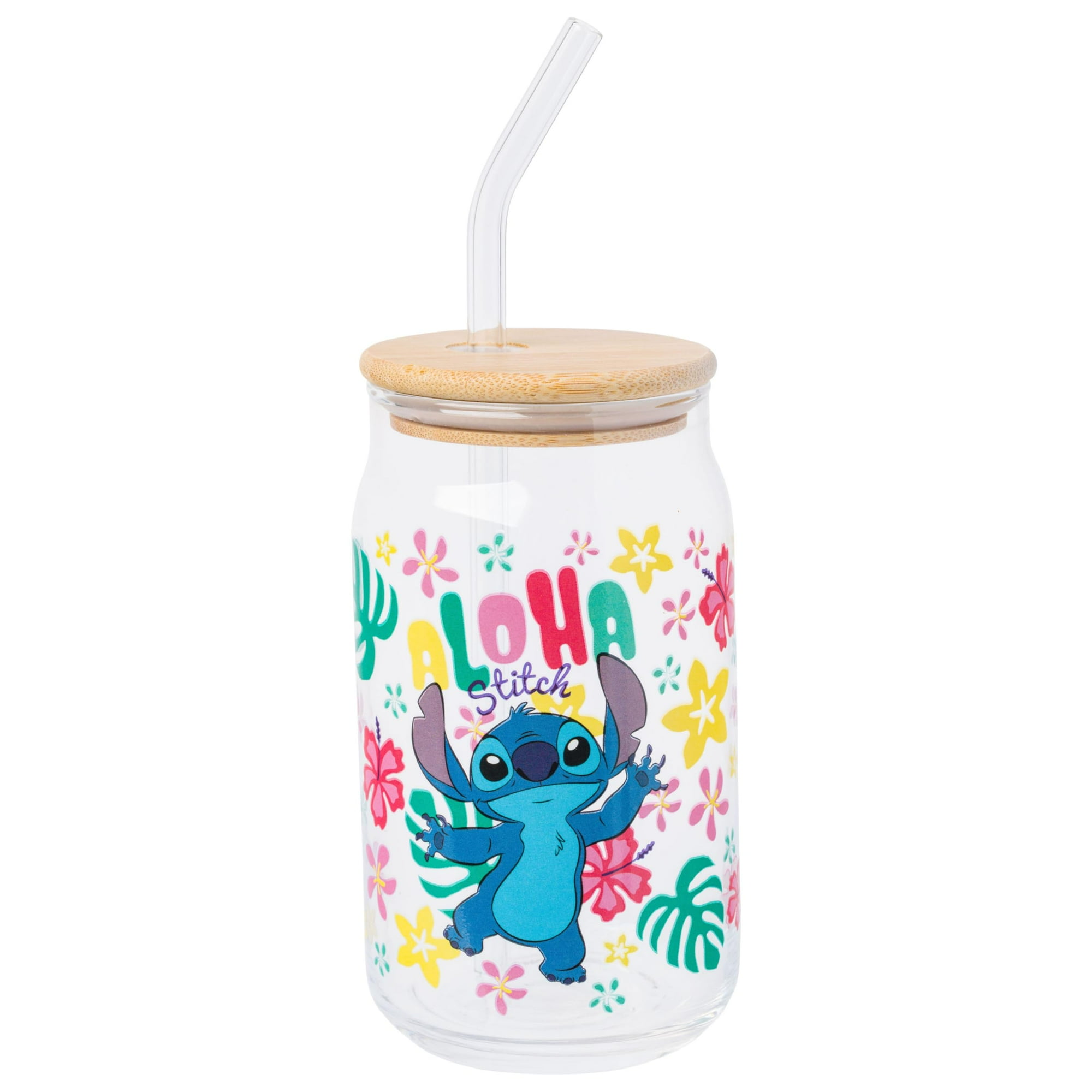 Vaso En Tarro De Cristal Silver Buffalo Disney Lilo And Stitch, 480 Ml
