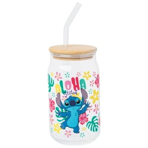 Vaso En Tarro De Cristal Silver Buffalo Disney Lilo And Stitch, 480 Ml