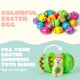 thumbnail image 4 of Huevos de Pascua de plástico JOYIN, 72 unidades, 2.3 pulgadas, rellenables con estampados, 4 of 8