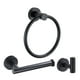 thumbnail image 2 of Paquete De 3 Toalleros De Baño Con Toallero, Accesorios De Baño Para Cocina, Negro, 2 of 3