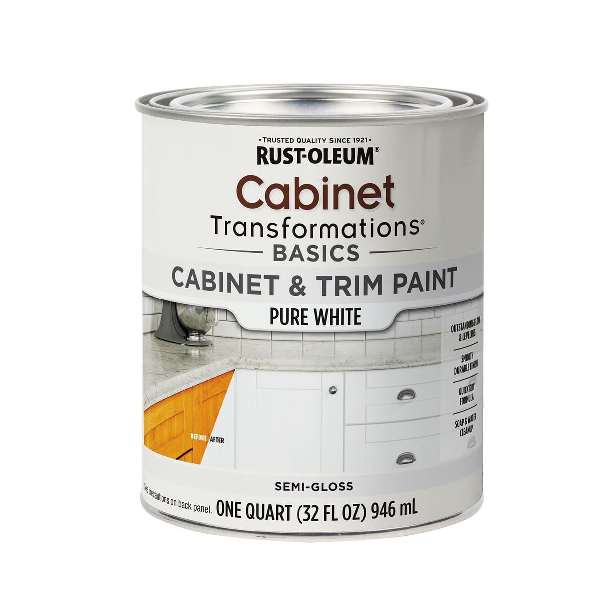 Rust-oleum - Pintura Para Muebles Blanco Puro Semi Brillante 946 Ml