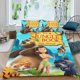thumbnail image 2 of El Libro de la Selva Conjunto de sábanas temático, trío de piezas, cómodo y amigable con la piel, diseño único, regalo de decoración para el hogar para familiares, amigos y fans,140cm *210cm, 2 of 6