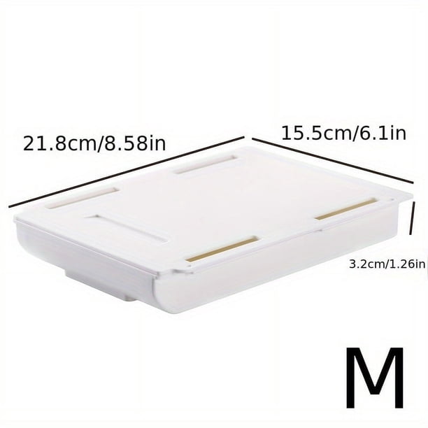 Keep Your Desk Neat and Tidy with Our Self-Adhesive Desk Table Storage Drawer Organizer - Good Size, Easy to Install, and Perfect for Stationery Storage!