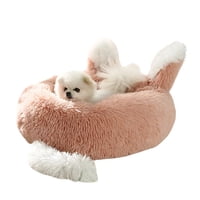 Crusec - Cama Redonda Tipo Orejas Perros Y Gatos 50Cm Antideslazante - Rosa