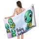 thumbnail image 4 of Bebé Tortuga Toalla de playa de secado rápido con diseño temático, regalo para mujeres y niñas, ideal para cumpleaños, fans, amantes de la música, uso en la playa o al aire libre, 78 × 160 cm, 4 of 6