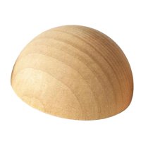Magideal - Media Bola De Madera Para Manualidades, Accesorios De Muebles, Grandes Proyectos De Decoración De Bricolaje, Herramientas De Madera Maciza Y Arcilla, 15 Centímetros