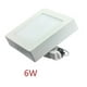 thumbnail image 2 of X10 Foco Panel Plafón Led 6w Sobrepuesto Cuadrado Luz Frio, 2 of 2