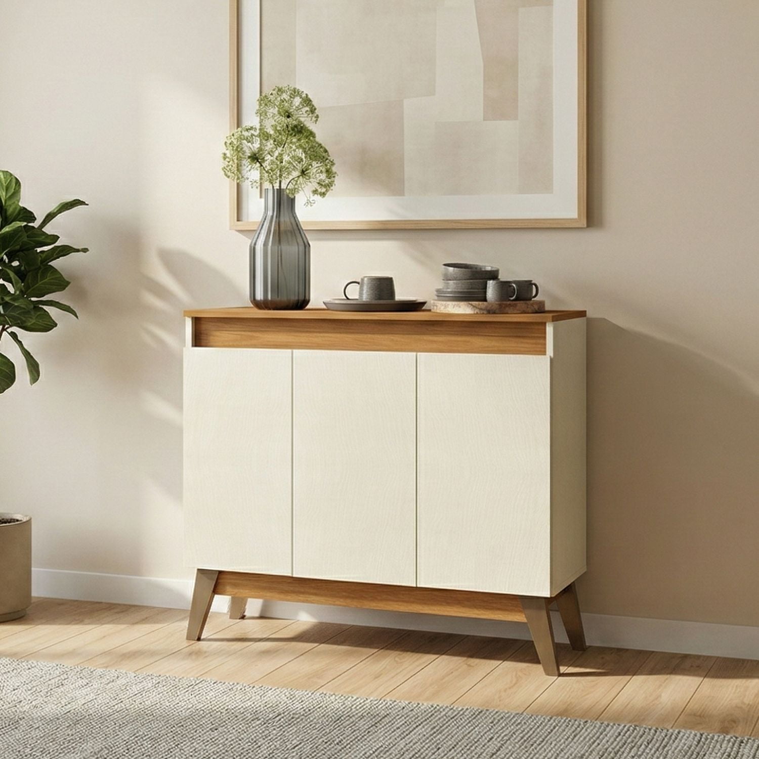 Exit - Buffet Treviso 3 Puertas Roble/beige