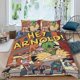 thumbnail image 2 of Hey Arnold Conjunto de sábanas temático, trío de piezas, cómodo y amigable con la piel, diseño único, regalo de decoración para el hogar para familiares, amigos y fans,173cm *218cm, 2 of 6