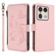 thumbnail image 2 of Funda Cartera Mariposa para [Motorola Edge 50 Ultra 5G] con Soporte y Cremallera Rosa, 2 of 6