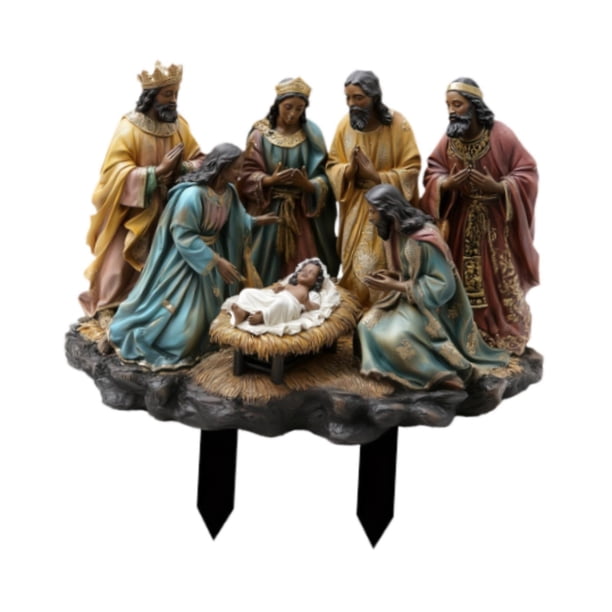 Letrero navideño para jardín, decoración de jardín, estaca de acrílico para exteriores, decoración de macizos de flores en 2D, estaca de acrílico para