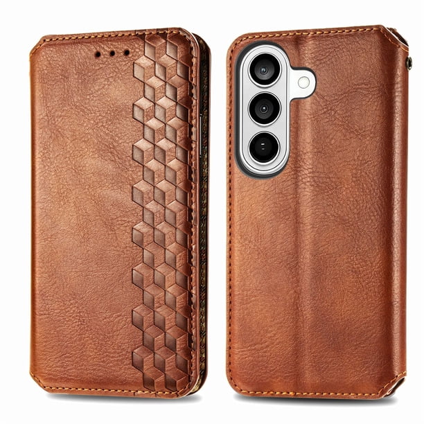 FOXDOCK Funda para Samsung Galaxy S26 Pro | Soporte Ajustable y Billetera Integrada-marrón