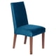 thumbnail image 2 of Silla Cadiz Tela Velvet Azul Petroleo, 2 of 4