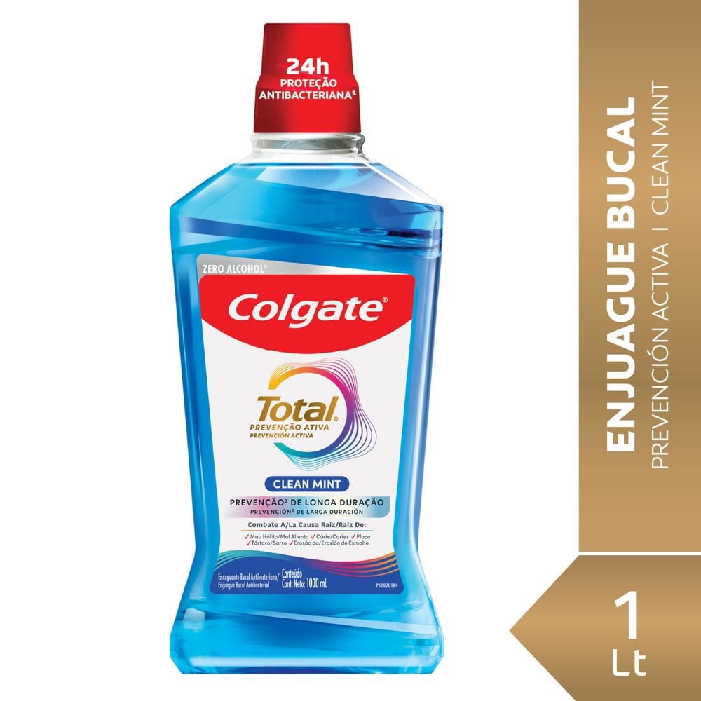 Colgate - Enjuague Bucal Total Clean Mint