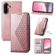 thumbnail image 1 of Funda Flip FOXDOCK para Samsung Galaxy A56 , Estilo Billetera con Diseño Rombo, Correa de Mano y Soporte, Uso Diario, 1 of 6