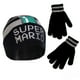 thumbnail image 1 of Set de gorro de invierno y guantes para niños Nintendo Super Mario de 4 a 7 años, 1 of 3