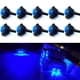 thumbnail image 1 of Luces LED KEING para barcos marinos impermeables, paquete de 10 12 V (azul), 1 of 7