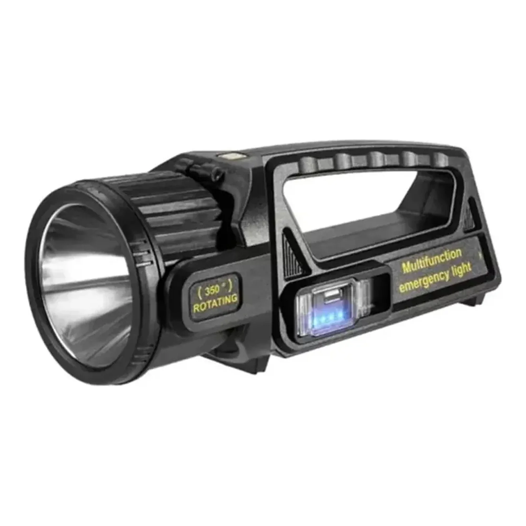 Max - Linterna Reflector Doble Foco Usb Y Solar De Alta Potencia