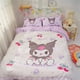 thumbnail image 1 of Purple Duvet Cover Kuromi Cartoon Dark Loli Kids Bedding Set Queen King Princess Style for Bedroom Decoration Gifts, 1 of 5