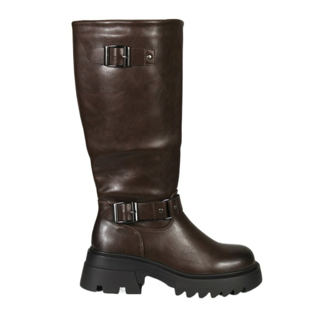 Bota Plataforma Biker 18 Yassne Marron