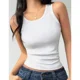thumbnail image 1 of Camiseta Mujer Elasticada Sin Manga Acanalada Algodón Musculosa 7612, 1 of 4
