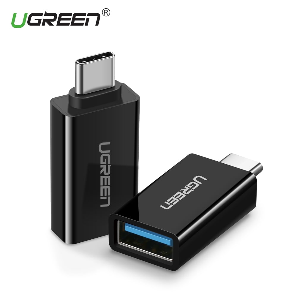 Ugreen - Adaptador M/h Otg Usb-c 3.1 /usb-a 3.0 Plastico Negro Us173
