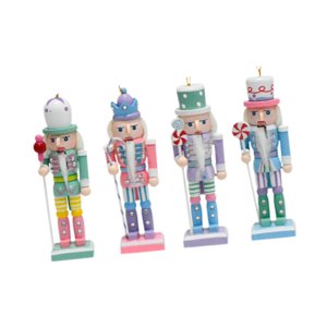 Bothyi - 4Pcs Nueces Muñecas Decoraciones De Figura De La Oficina Escritorio De Navidad