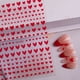 thumbnail image 5 of Xiao Hua Stickers de Uñas DIY -10 Hojas, Stickers Planas con Diseño de Patrón en Forma de Corazón, Accesorios de Stickers de Uñas DIY Autoadhesivas, Negro, 5 of 5