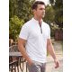thumbnail image 4 of INSPIRE CHIC Camisetas de Manga Raglán con Cremallera y Pliegues para Hombre, Casual y Elásticas, 2XL Blanco, 4 of 5