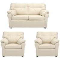 Muebles América - Living América 211 Cuero Sintético Beige