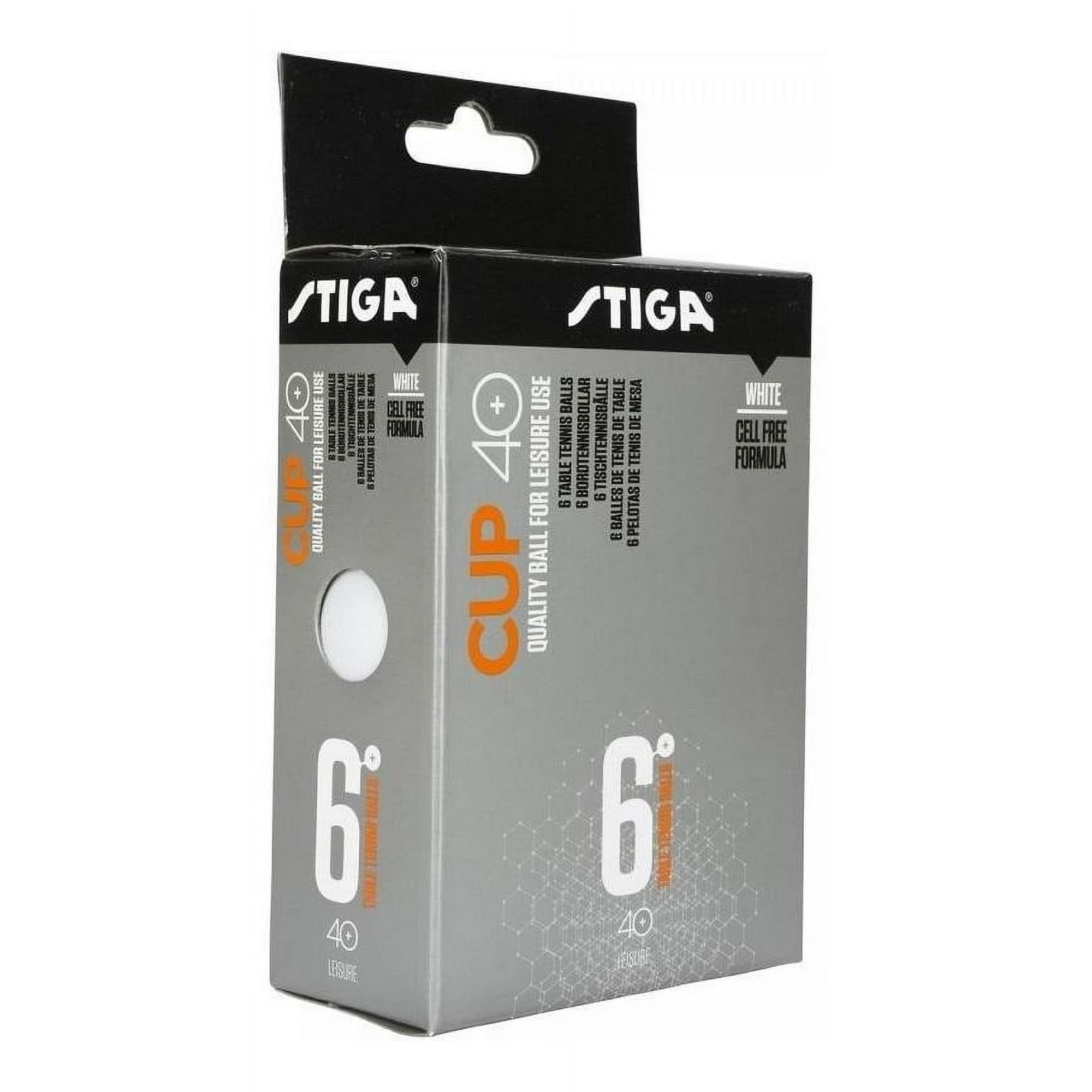 Stiga - Pelota Tenis De Mesa Cup 40+ Pack 6 Unidades