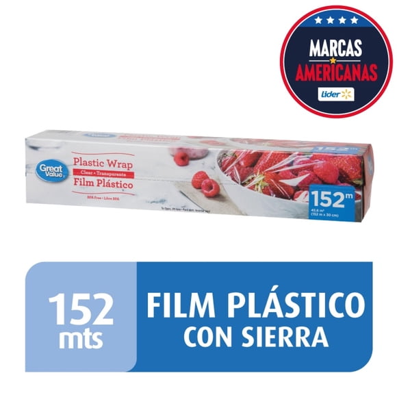 Papel Film Plástico 152 Metros Corte Sierra, 1 Un