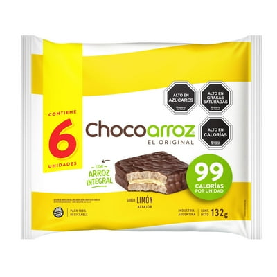 Alfajor Choco Limón 6Un 132 G Choco Arroz