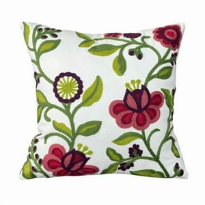 Genérico - Fundas De Cojines Bordadas A Elección 45X45 Diseño 45 Color Blanco