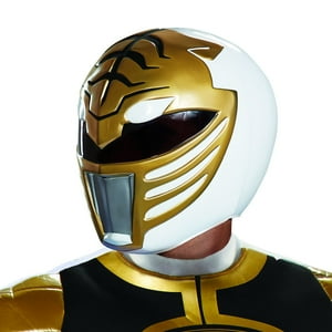 Casco De Disfraz Disguise White Ranger, Talla Adulto