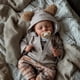 thumbnail image 1 of Muñeca Reborn Jizhi Realistic Girl 43 cm con Kit de Alimentación, 1 of 3