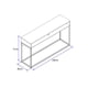 thumbnail image 3 of Mesa De Arrimo Home Design Negro Mate, 3 of 3