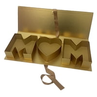 Bothyi - Mamá Carta En Forma De Caja De Flores Vacía Día De La Madre Para Celebraciones Aniversario Oro