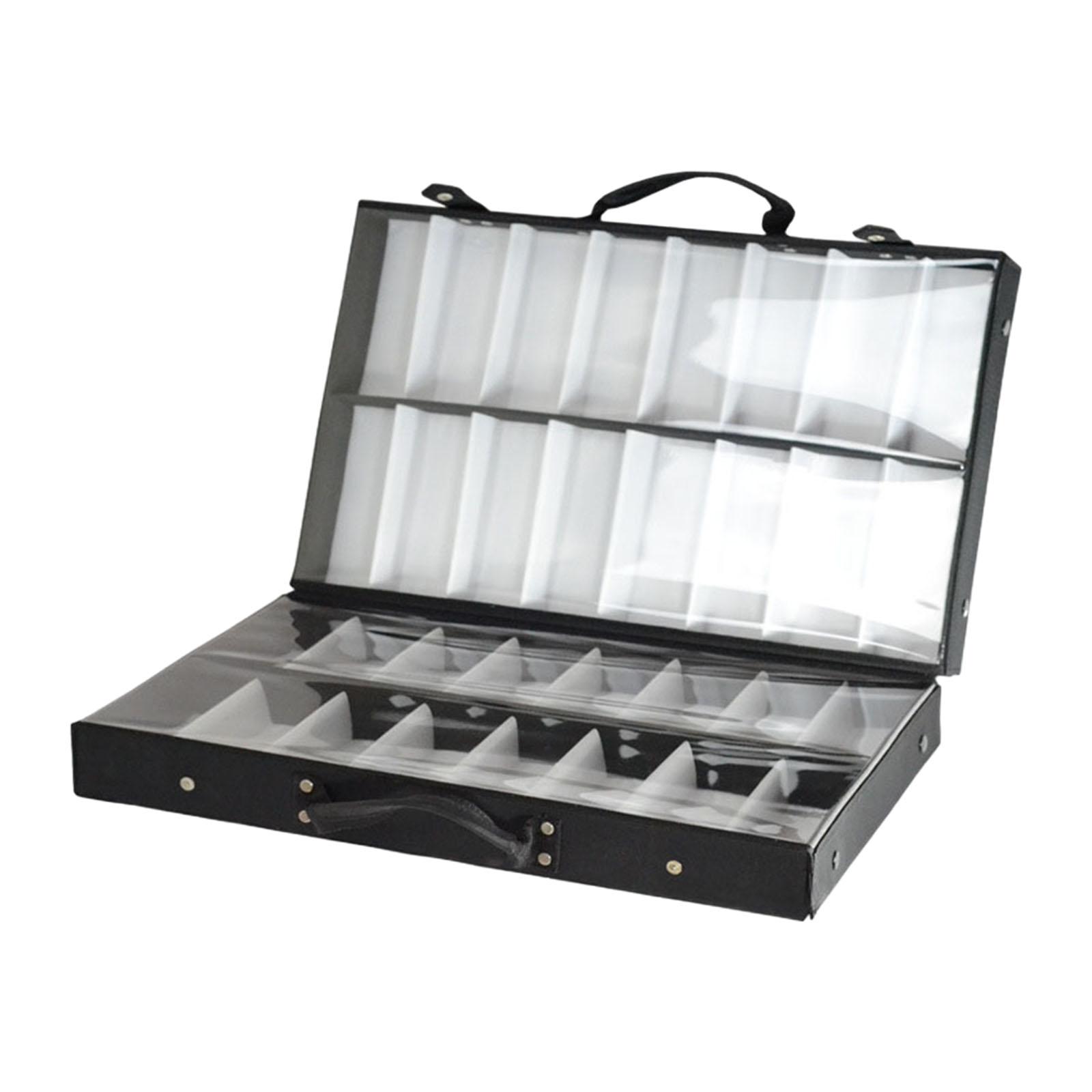 Ioensy - Caja De Presentación De Gafas, Soporte De Exhibición De Gafas De Sol, Rejilla Universal 32 Para Escritorio De Tienda