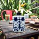 thumbnail image 2 of Linterna de exterior de la marca TIKI Glass Tiedye Blue, paquete de 3, 2 of 5