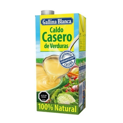 Caldo Casero Líquido De Verduras Caja 1 L Gallina Blanca
