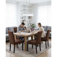 Mylhogar - Pack De 6 Fundas Elasticas Para Sillas Con Diseño Moderno