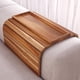 thumbnail image 1 of Bandeja plegable para brazo de sofá de madera de acacia Danfoxer con antideslizante, 1 of 6