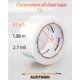 thumbnail image 2 of Cinta de embalaje AUDTMWH 4,8 cm × 17 m – 6 rollos, 2 of 6
