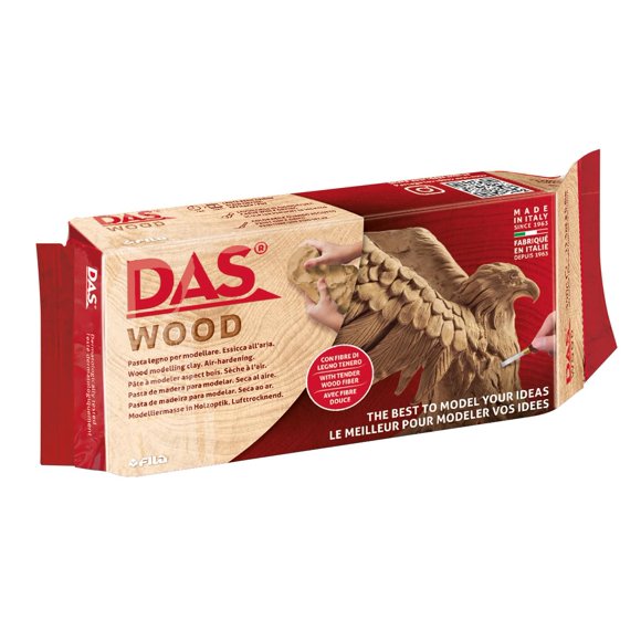 Arcilla de Modelado DAS Wood 350 g Secado al Aire