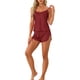 thumbnail image 2 of Conjuntos de pijama para mujeres, shorts sexys, camisón de satén para un uso cómodo como ropa de dormir y de descanso durante todo el año M Rojo, 2 of 5