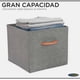 thumbnail image 4 of Pack 3 Cajas Cubo Organizador Plegable Tela Closet Ropa Etc, 4 of 8