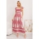 thumbnail image 2 of Maxi Vestido Largo Verano Mujer Estampado Casual Sin Mangas 3380, 2 of 3